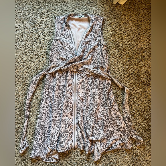 Pretty AllSaints tie waist dress with front zip. Only worn twice. Size Small. - Picture 1 of 2